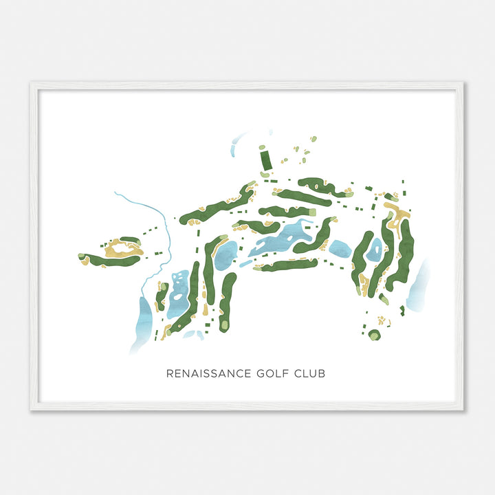 Print of Renaissance Golf Club Modern Map