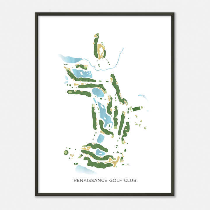 Print of Renaissance Golf Club Modern Map