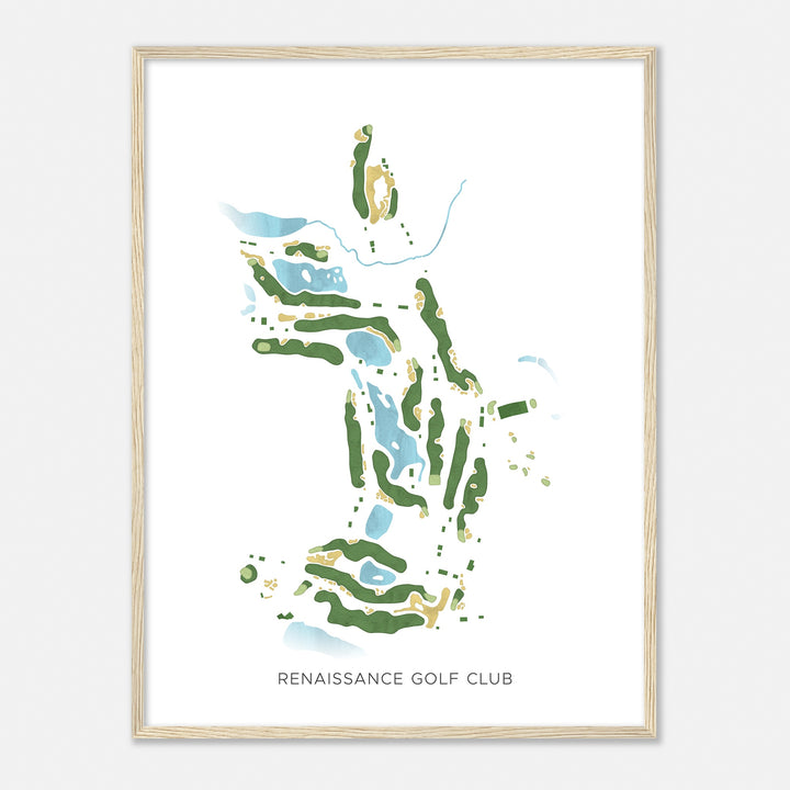Print of Renaissance Golf Club Modern Map