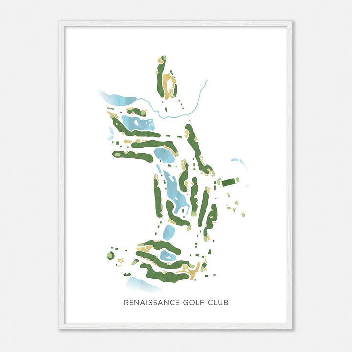 Print of Renaissance Golf Club Modern Map