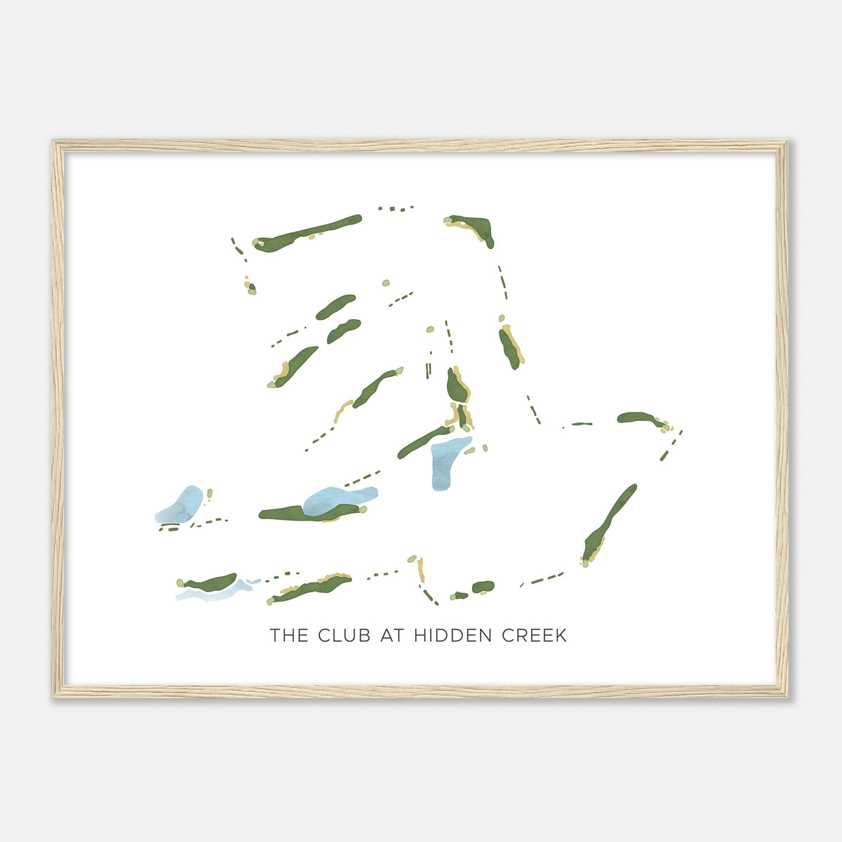 Print of The Club At Hidden Creek Modern Map