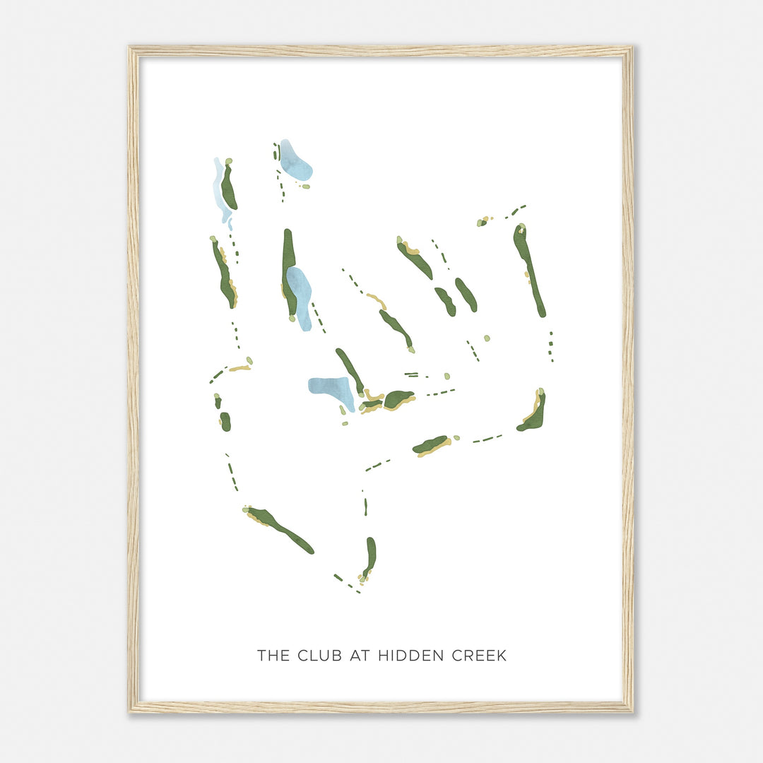 Print of The Club At Hidden Creek Modern Map