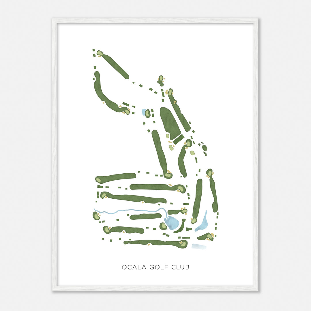 Print of Ocala Golf Club Modern Map