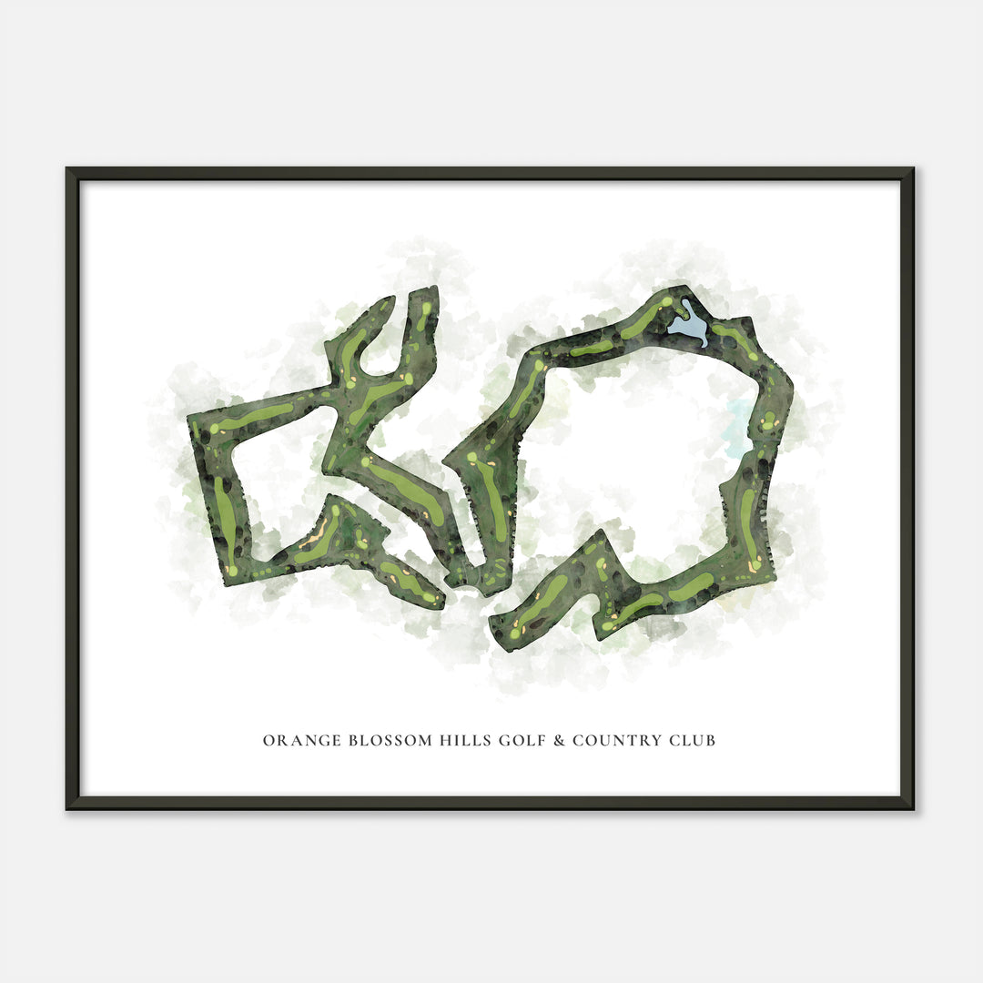 Print of Orange Blossom Hills Golf & Country Club Classic Map