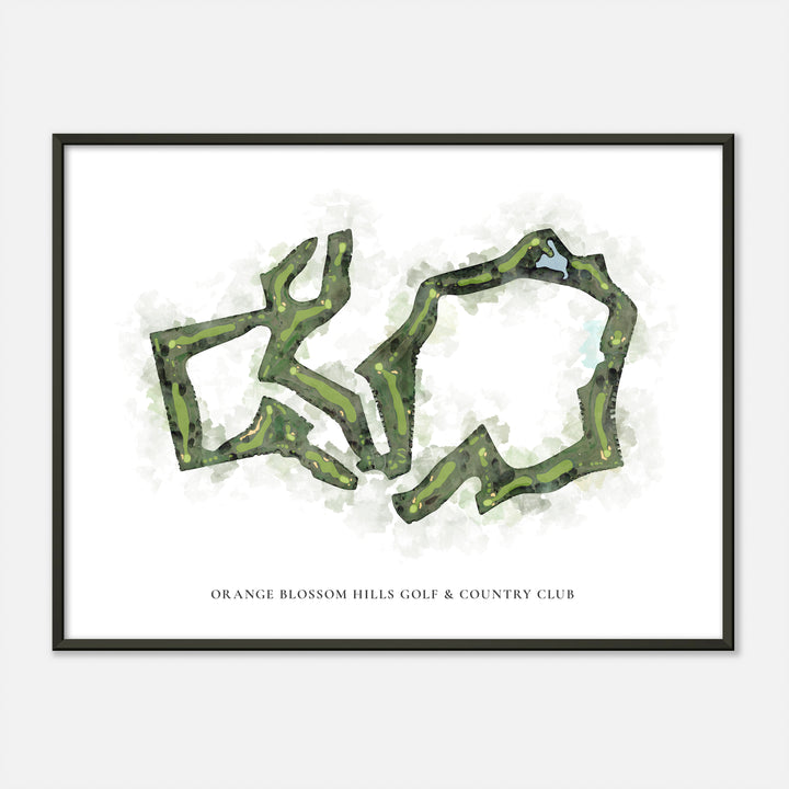 Print of Orange Blossom Hills Golf & Country Club Classic Map