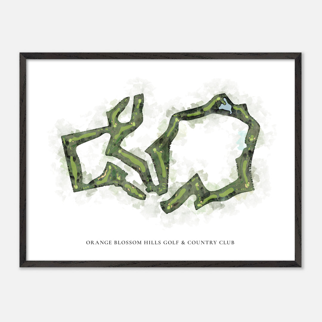 Print of Orange Blossom Hills Golf & Country Club Classic Map