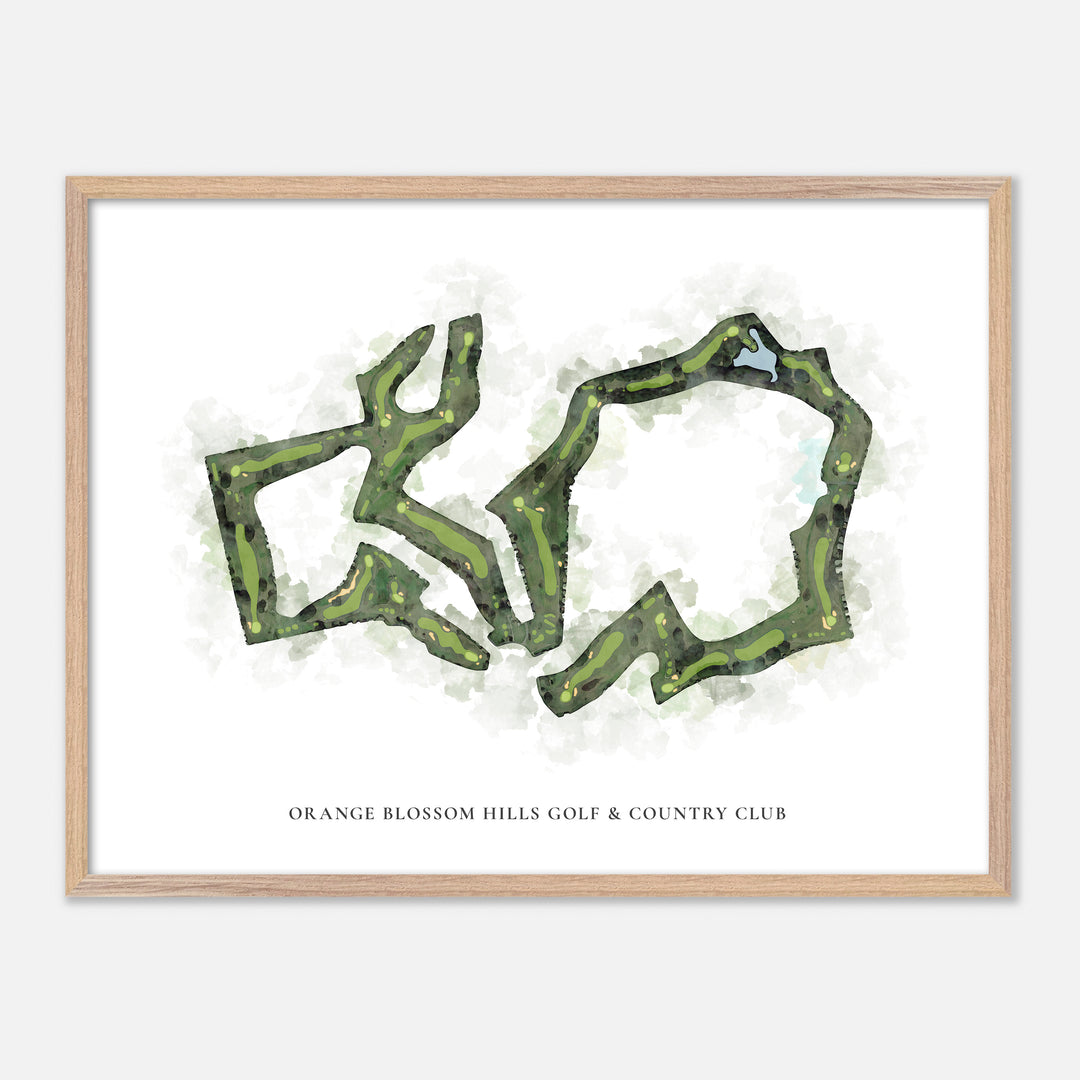 Print of Orange Blossom Hills Golf & Country Club Classic Map