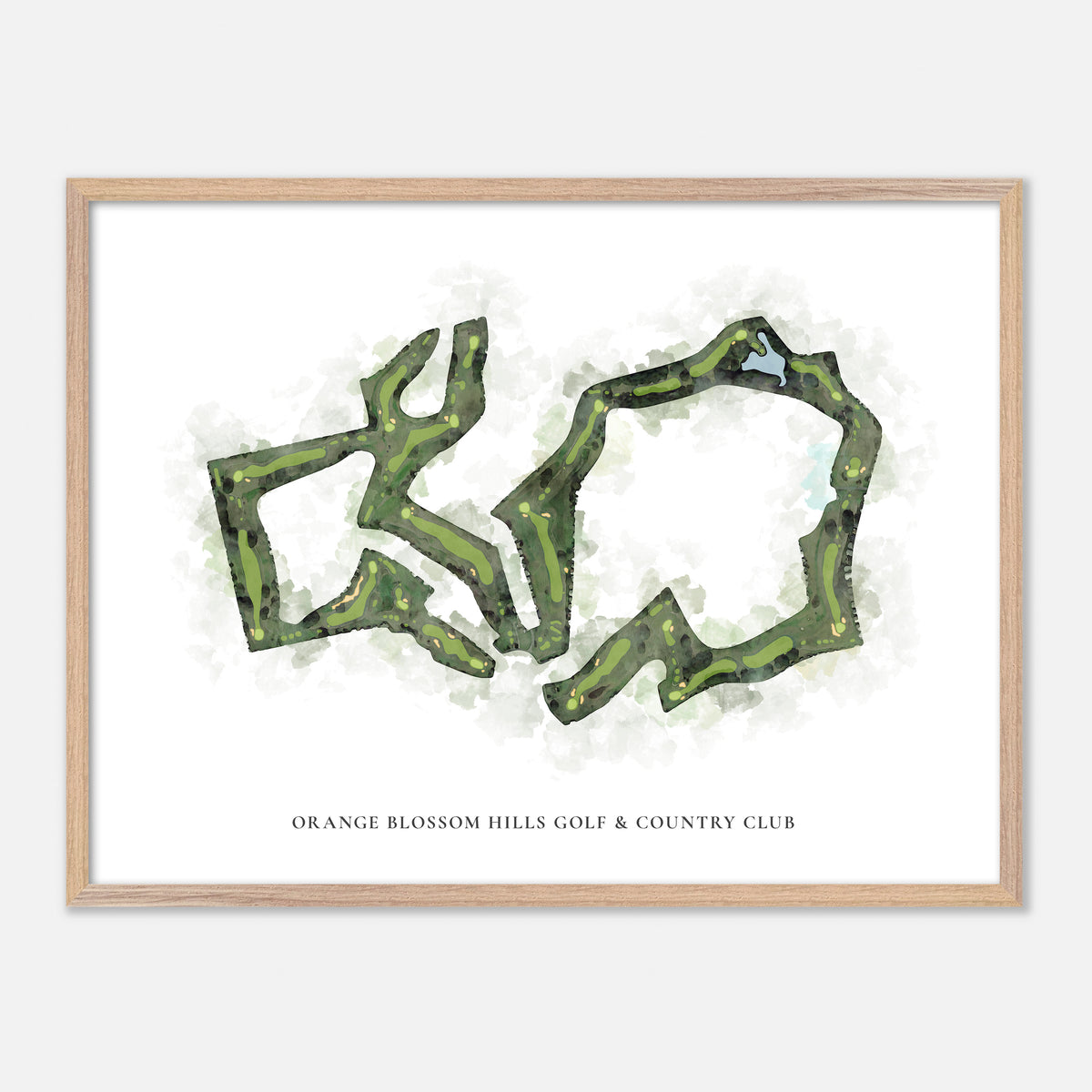 Print of Orange Blossom Hills Golf & Country Club Classic Map