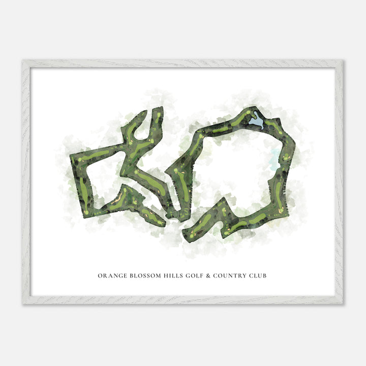 Print of Orange Blossom Hills Golf & Country Club Classic Map