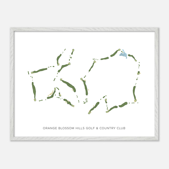 Print of Orange Blossom Hills Golf & Country Club Modern Map