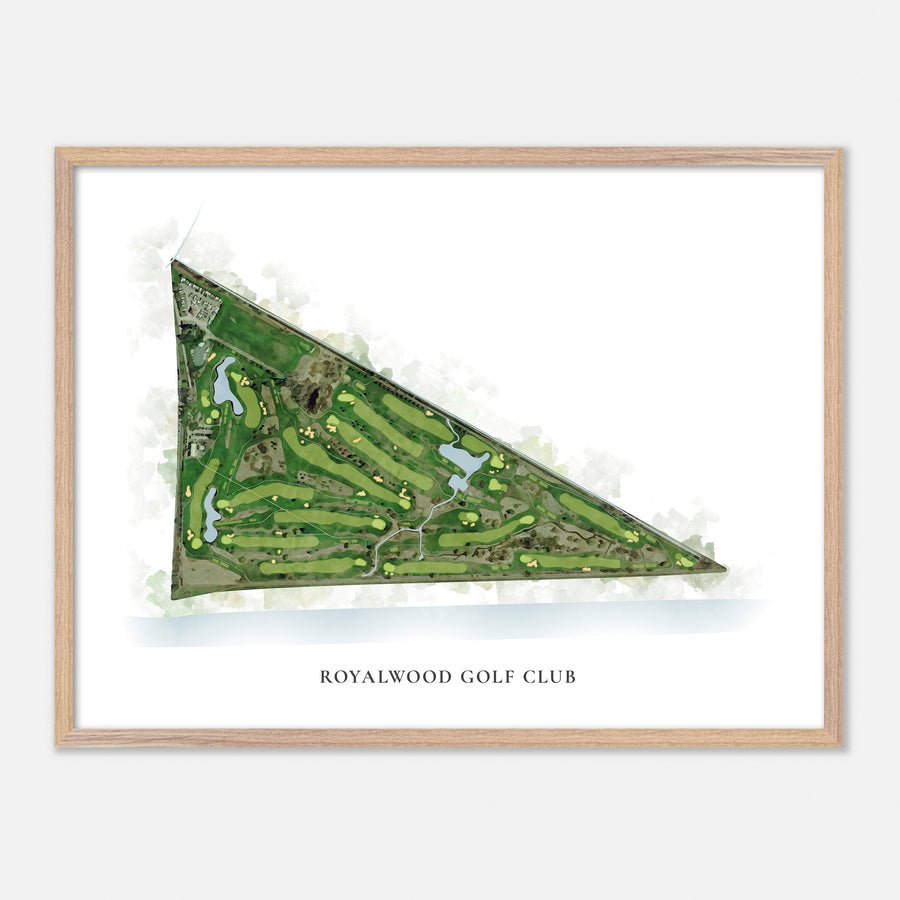 Print of Royalwood Golf Club Classic Map