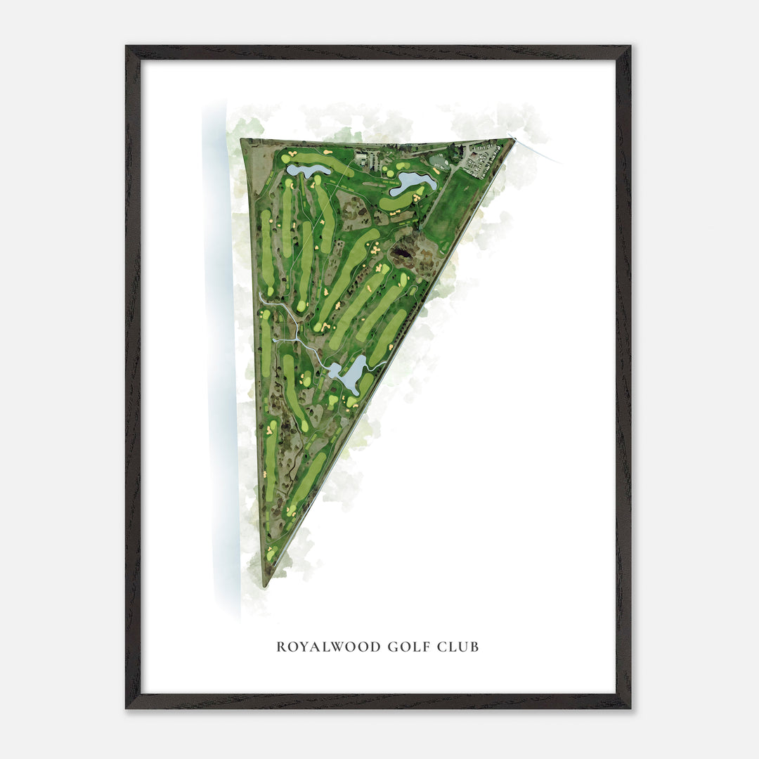 Print of Royalwood Golf Club Classic Map