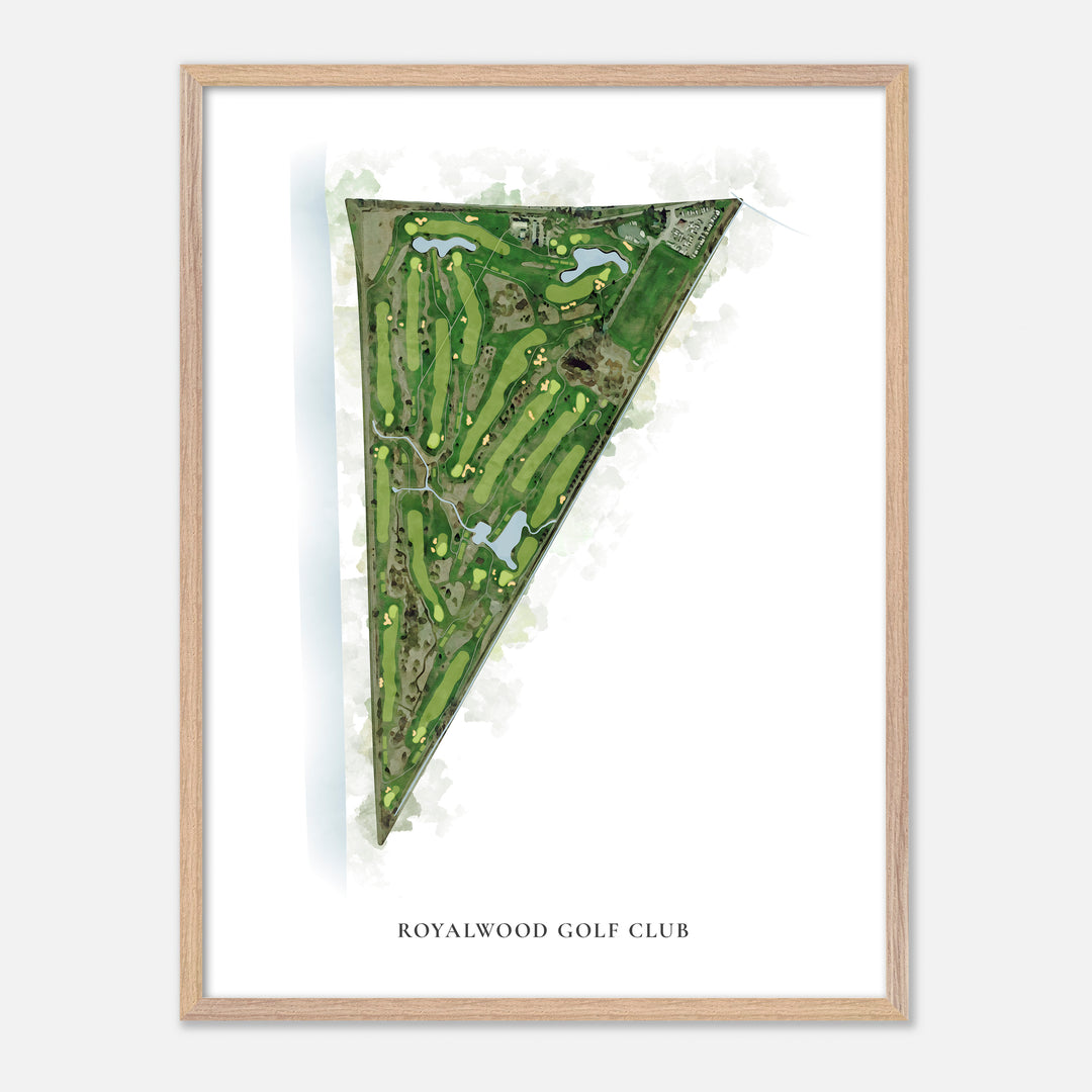 Print of Royalwood Golf Club Classic Map