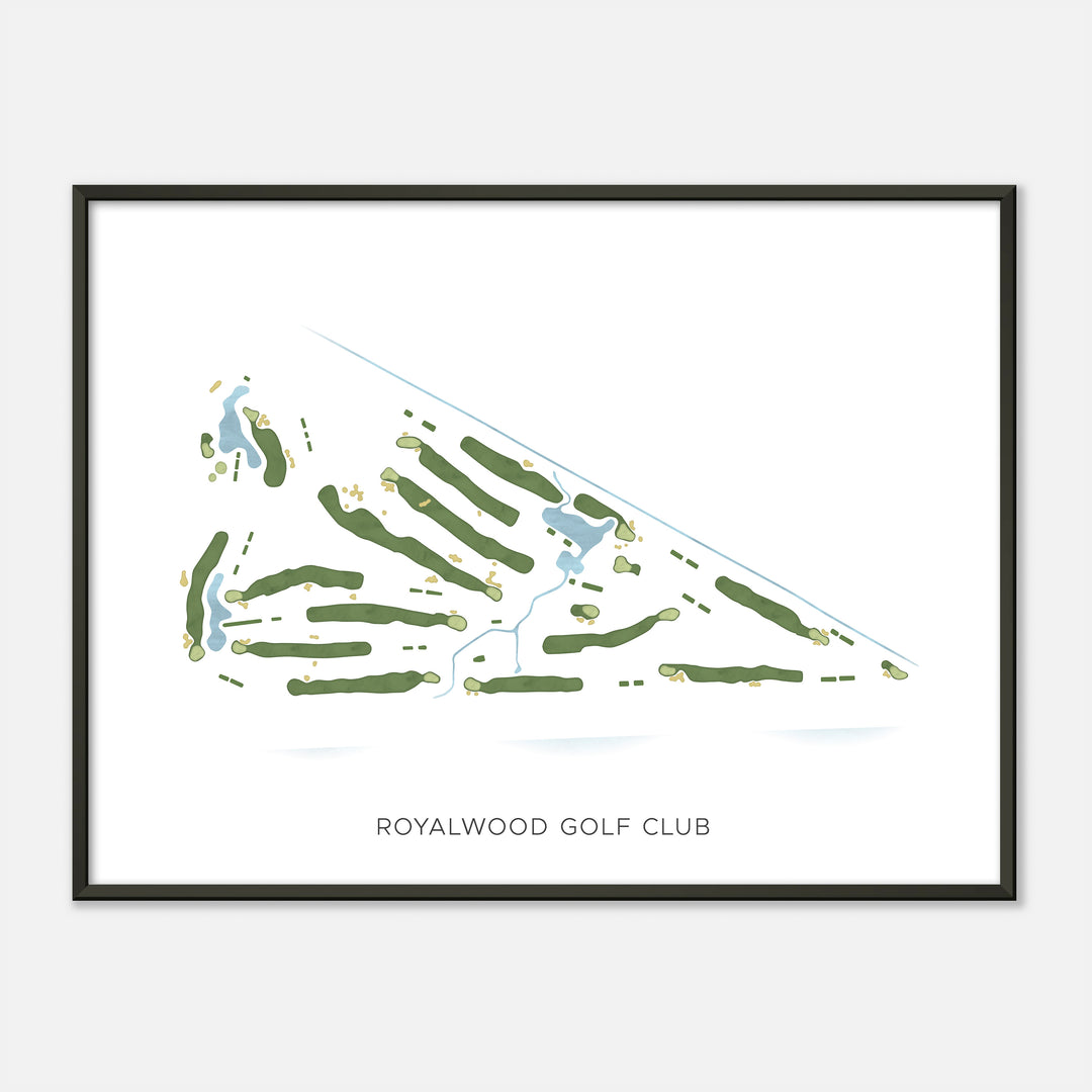 Print of Royalwood Golf Club Modern Map