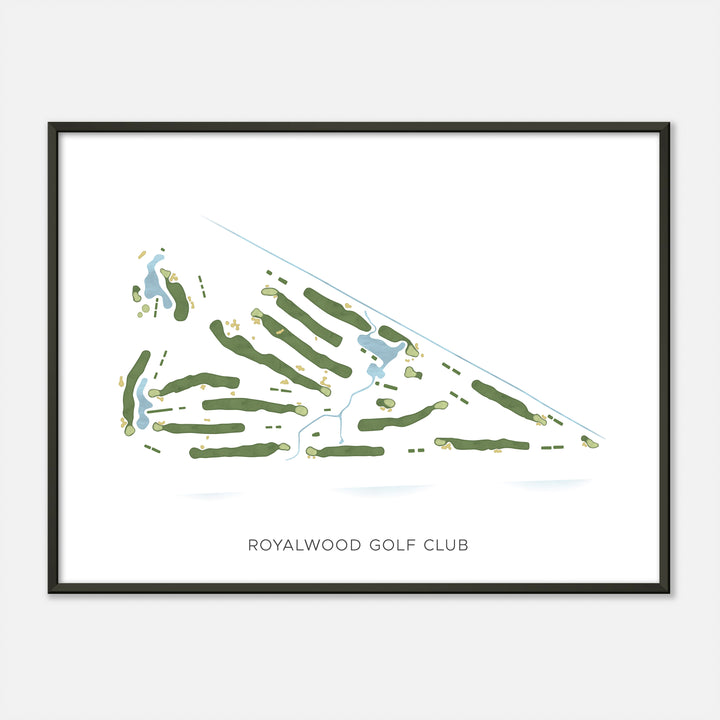 Print of Royalwood Golf Club Modern Map