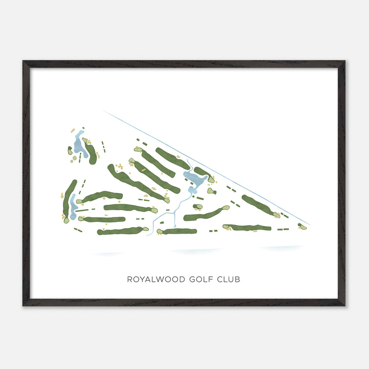Print of Royalwood Golf Club Modern Map