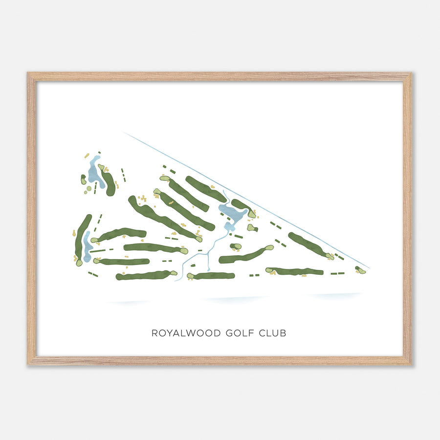 Print of Royalwood Golf Club Modern Map