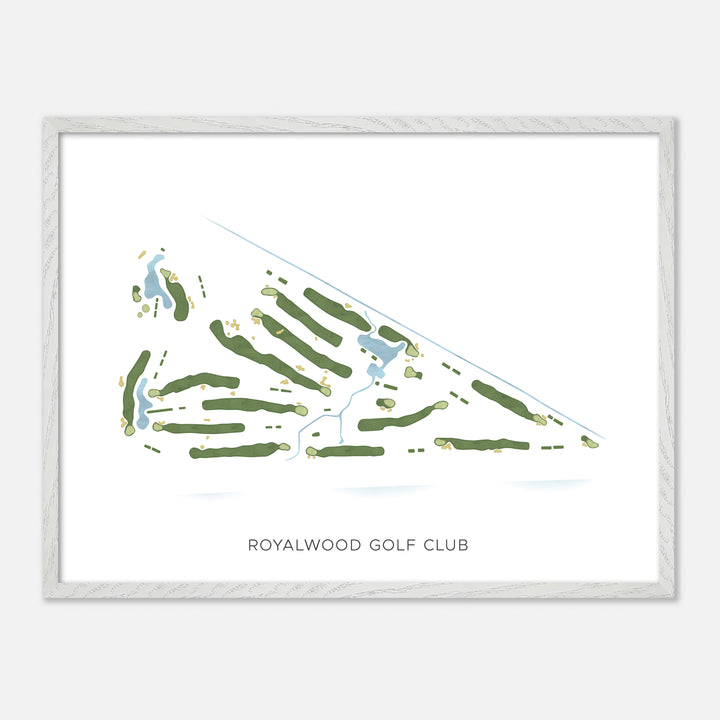 Print of Royalwood Golf Club Modern Map