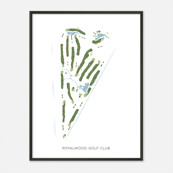 Print of Royalwood Golf Club Modern Map