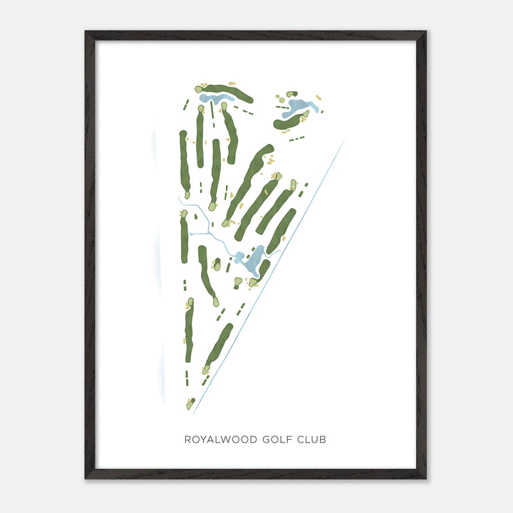 Print of Royalwood Golf Club Modern Map