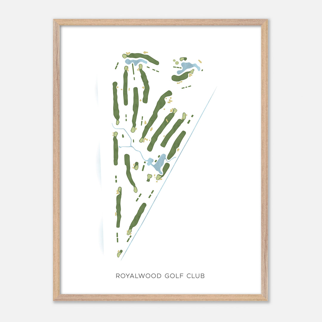 Print of Royalwood Golf Club Modern Map