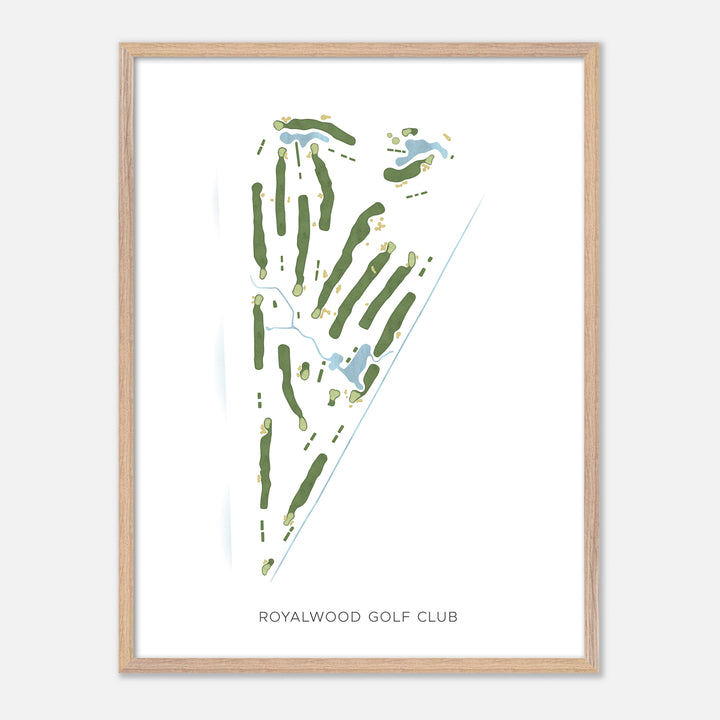 Print of Royalwood Golf Club Modern Map