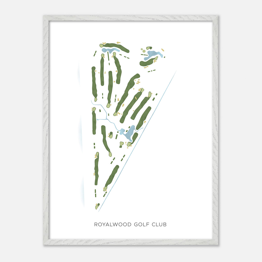 Print of Royalwood Golf Club Modern Map