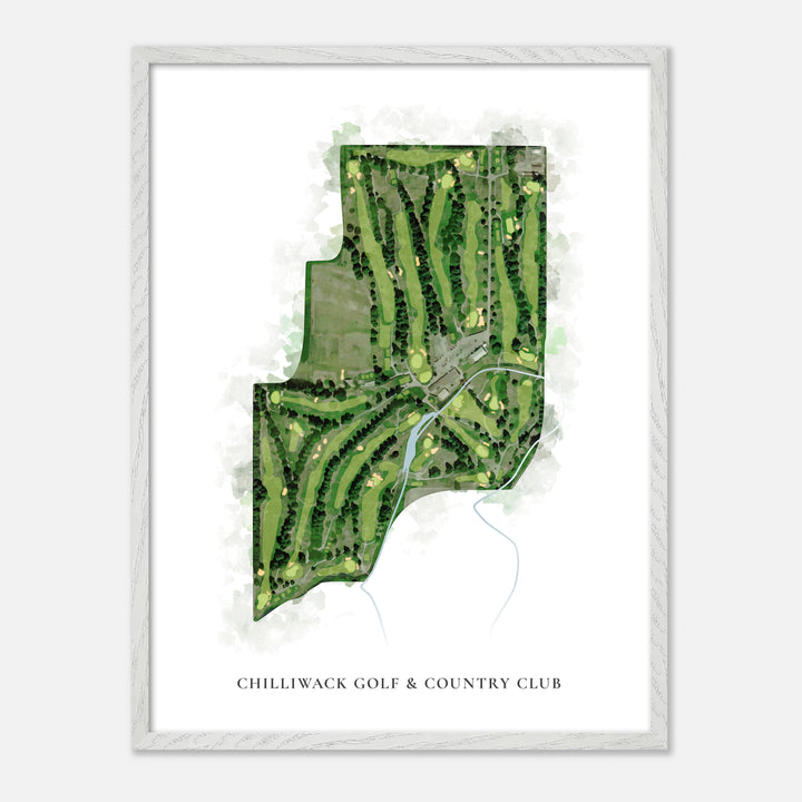 Print of Chilliwack Golf &amp; Country Club Classic Map