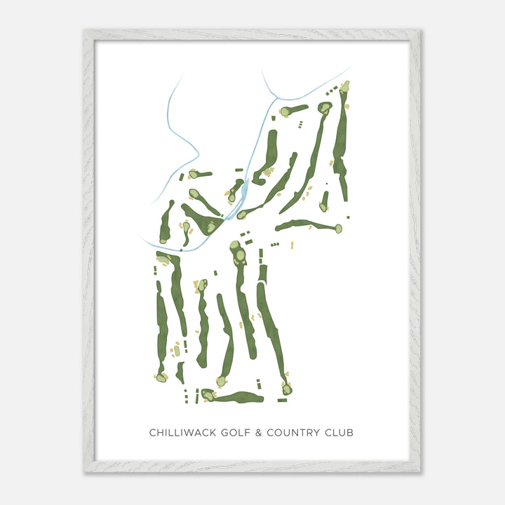 Print of Chilliwack Golf & Country Club Modern Map