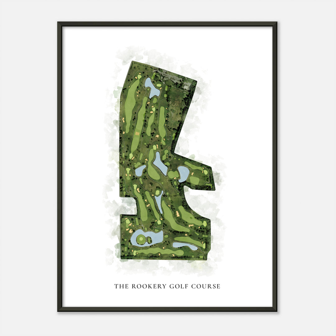 Print of The Rookery Golf Course Classic Map