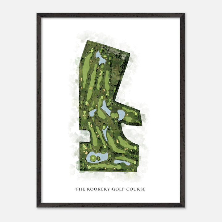 Print of The Rookery Golf Course Classic Map