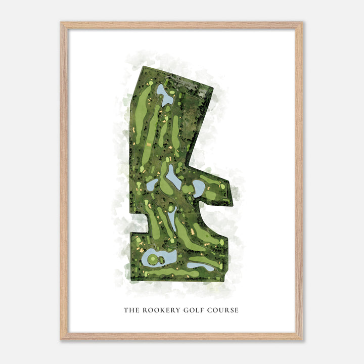 Print of The Rookery Golf Course Classic Map