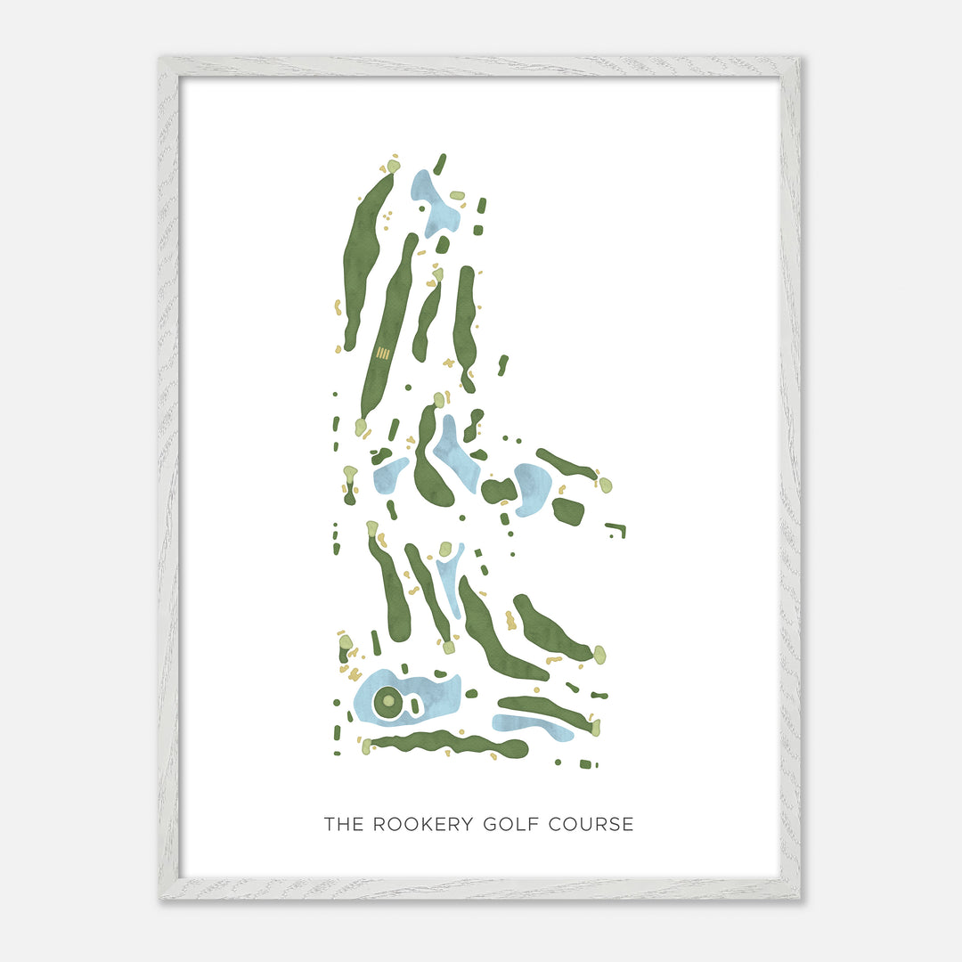 Print of The Rookery Golf Course Modern Map