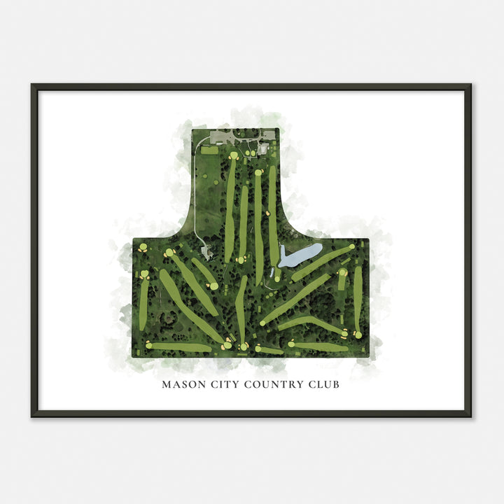 Print of Mason City Country Club Classic Map