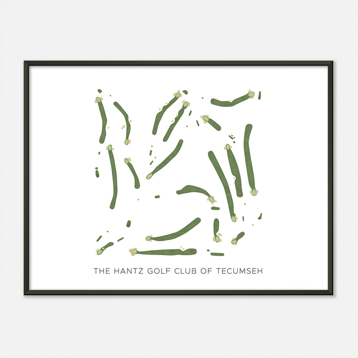Print of The Hantz Golf Club Of Tecumseh Modern Map