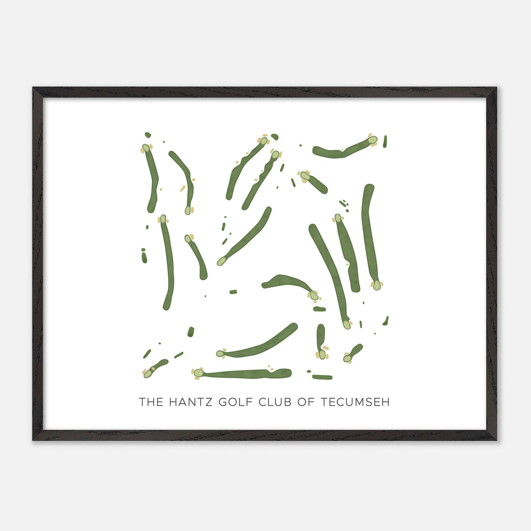 Print of The Hantz Golf Club Of Tecumseh Modern Map