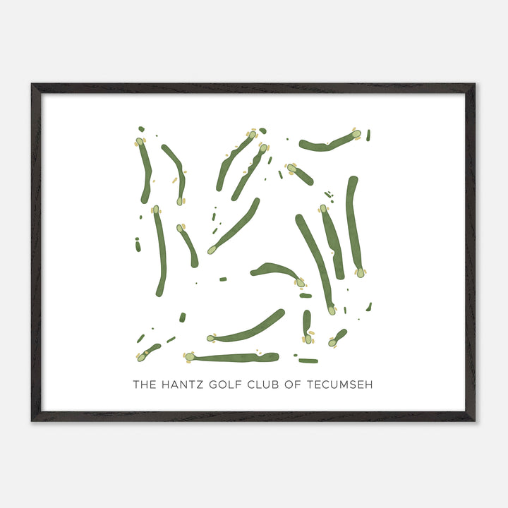Print of The Hantz Golf Club Of Tecumseh Modern Map