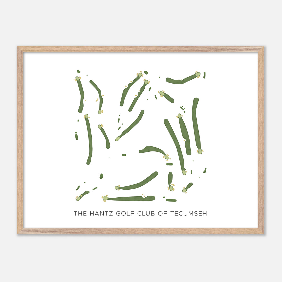 Print of The Hantz Golf Club Of Tecumseh Modern Map
