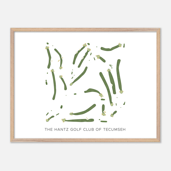 Print of The Hantz Golf Club Of Tecumseh Modern Map