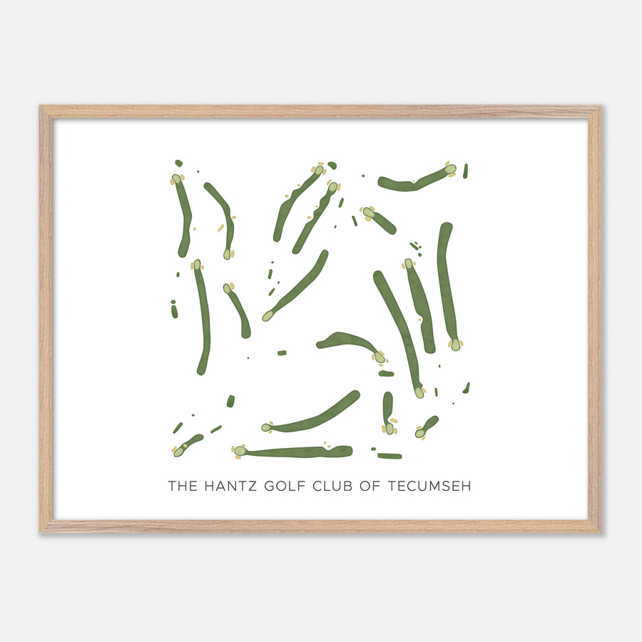 Print of The Hantz Golf Club Of Tecumseh Modern Map
