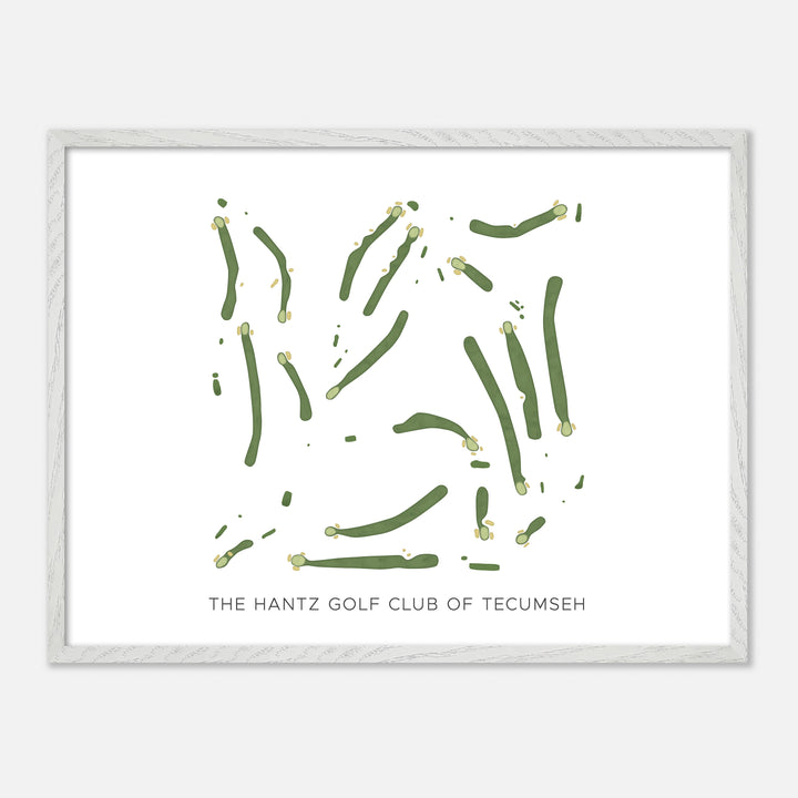 Print of The Hantz Golf Club Of Tecumseh Modern Map