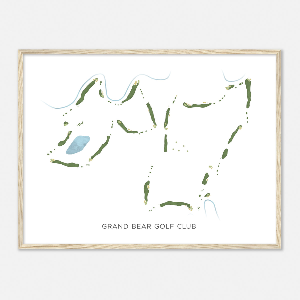 Print of Grand Bear Golf Club Modern Map