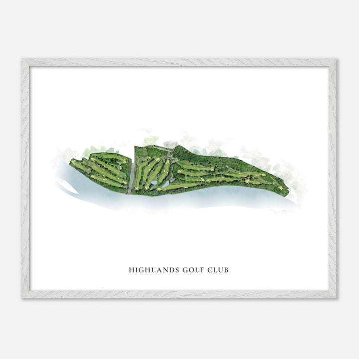 Print of Highlands Golf Club Classic Map