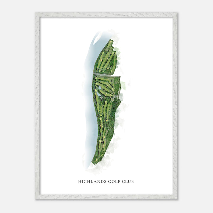 Print of Highlands Golf Club Classic Map