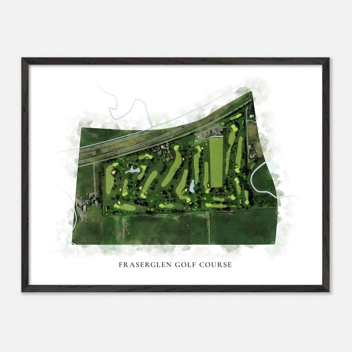 Print of Fraserglen Golf Course Classic Map