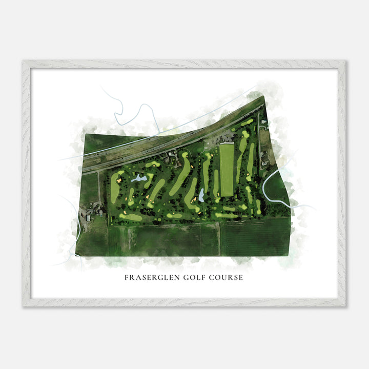 Print of Fraserglen Golf Course Classic Map
