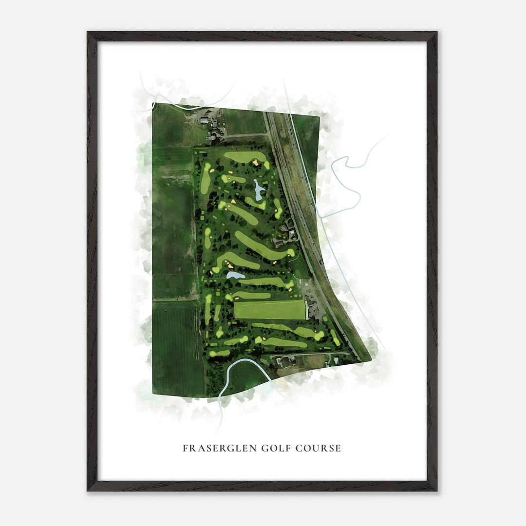 Print of Fraserglen Golf Course Classic Map