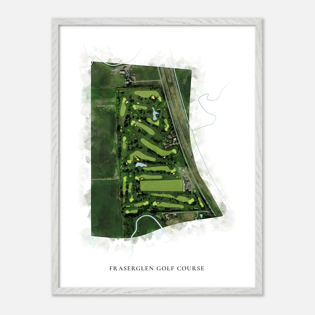 Print of Fraserglen Golf Course Classic Map