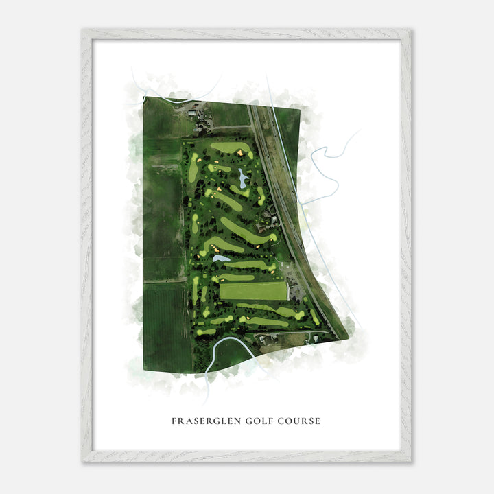Print of Fraserglen Golf Course Classic Map