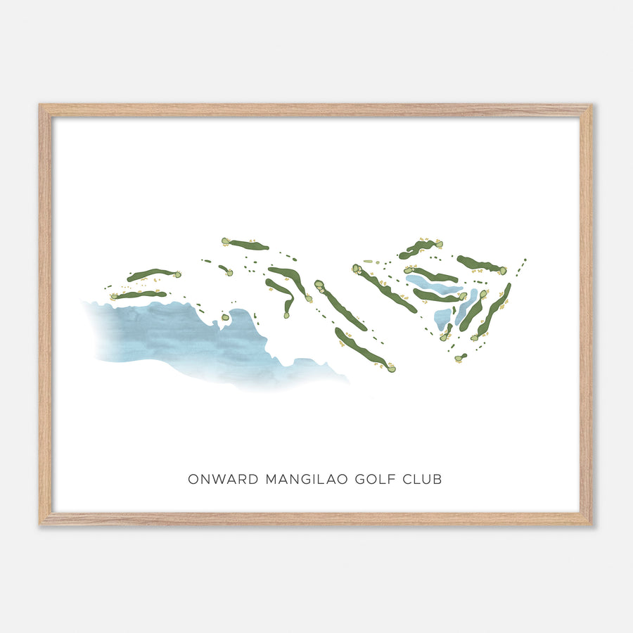 Print of Onward Mangilao Golf Club Modern Map
